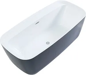 Ванна акриловая отдельностоящая Aquanet Family Fine 170x78 Gloss Finish белый/панель Black matte 95778-GW-MB Ванна акриловая отдельностоящая Aquanet Family Fine 170x78 Gloss Finish белый/панель Black matte 95778-GW-MB, 3