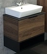 Тумба-умывальник подвесная Comforty Штутгарт 60 дуб тёмно-коричневый/чёрный 00004151039CF Тумба-умывальник подвесная Comforty Штутгарт 60 дуб тёмно-коричневый/чёрный 00004151039CF