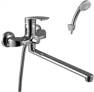 Смеситель для ванны с длинным изливом Lemark plus Shape хром LM1751C Смеситель для ванны с длинным изливом Lemark plus Shape хром LM1751C, 1