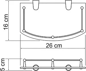 Полка Wasserkraft хром 588 Полка Wasserkraft хром 588, 3