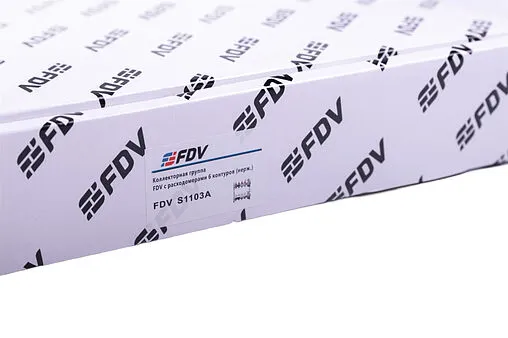 Группа коллекторная с расходомерами 6 отводов 1&quot;в/в x ¾&quot;ек FDV S1103C-2/6