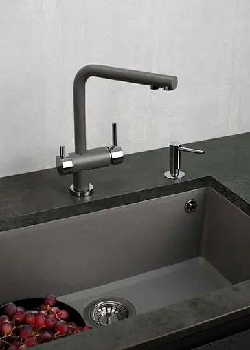 Мойка кухонная Omoikiri Tedori 66-U-BL черный 4993972