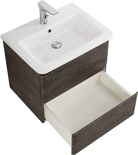 Тумба под умывальник подвесная BelBagno ALBANO-CER 60 Robere Nature Grigio ALBANO-CER-600-2C-SO-RNG