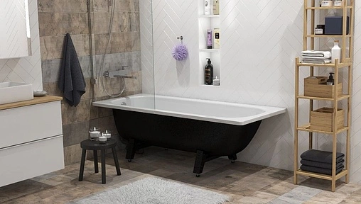 Ванна стальная Reimar 160х70 белая орхидея R-64901