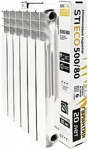 Радиатор алюминиевый 6 секций STI ECO RUS AL 500/80 Радиатор алюминиевый 6 секций STI ECO RUS AL 500/80, 3