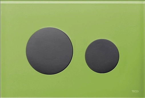 Клавиша смыва для унитаза TECEloop Modular кнопки на выбор, стекло зеленый