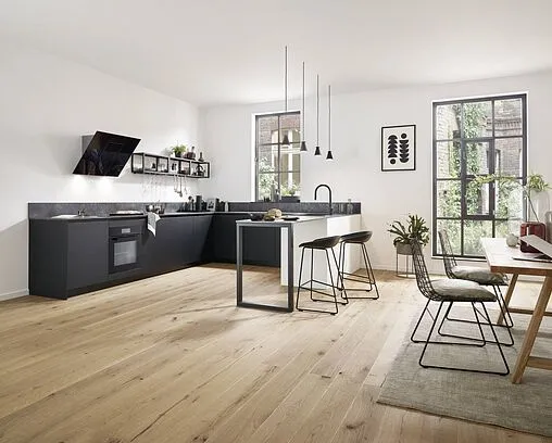 Смеситель для кухни с выдвижным изливом Hansgrohe Talis M54 210 1jet sBox чёрный матовый 72803670