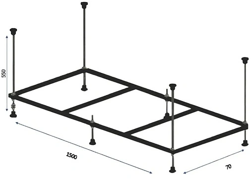 Каркас для ванны BERGES 150 051021