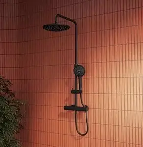 Душевая система с термостатом для душа VitrA Aquaheat чёрный матовый A4720536 Душевая система с термостатом для душа VitrA Aquaheat чёрный матовый A4720536, 3