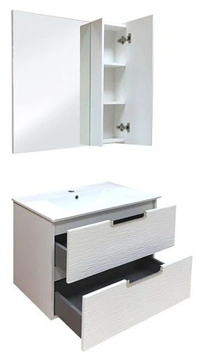 Тумба-умывальник подвесная Comforty Генуя 75 белый