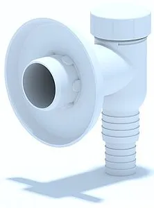 Сифон для бытовой техники наружный Ани Пласт белый M500 Сифон для бытовой техники наружный Ани Пласт белый M500, 1