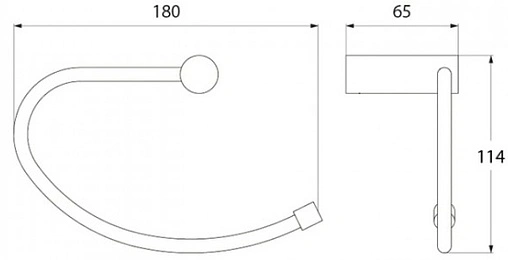 Полотенцедержатель IDDIS Renior хром L045B