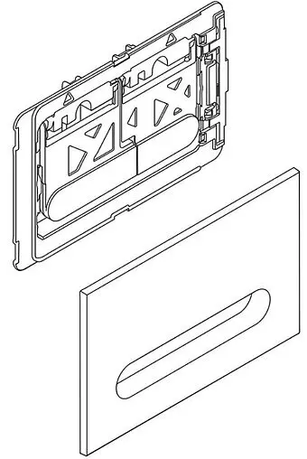 Комплект 5 в 1 BelBagno Due BB3103CHR/SC/BB002-80/BB018-GV-BIANCO с кнопкой белый глянцевый