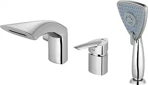 Смеситель на борт ванны на 3 отверстия Lemark Mars хром LM3545C Смеситель на борт ванны на 3 отверстия Lemark Mars хром LM3545C, 1