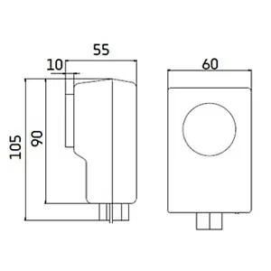 Механический термостат накладной Valtec VT.AC614.0.0, 2