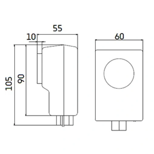 Механический термостат накладной Valtec VT.AC614.0.0 Механический термостат накладной Valtec VT.AC614.0.0