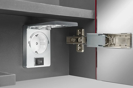 Шкаф-зеркало Am.Pm Spirit 2.0 100 красный глянец M70AMCX1001RG