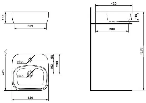 Тумба-умывальник подвесная Aquaton Марбл 100 слэйт/белый матовый 1A2763K0MH4C0