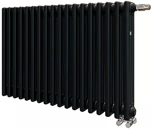 Радиатор стальной трубчатый Zehnder Charleston Completto 3057/18 V001½&quot; Ral 9217 Traffic Black (matt), 1