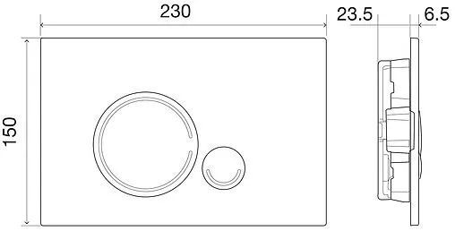 Комплект 5 в 1 BelBagno Genova BB1102CH/BB1102SC/BB002-80/BB014-SR-BIANCO с кнопкой белый глянцевый