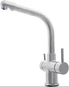 Смеситель для кухни с подключением к фильтру Swedbe Selene Plus нержавеющая сталь 8140, 4
