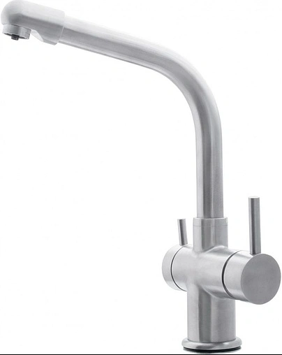 Смеситель для кухни с подключением к фильтру Swedbe Selene Plus нержавеющая сталь 8140