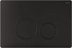 Клавиша смыва для унитаза CTESI Round BK0202122 черный матовый Клавиша смыва для унитаза CTESI Round BK0202122 черный матовый, 1