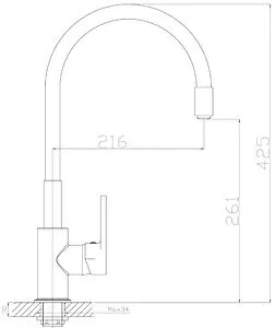 Смеситель для кухни Rossinka хром/белый Z35-35U-White, 2