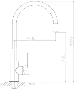 Смеситель для кухни Rossinka хром/синий Z35-35U-Blue, 2