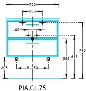 Тумба-умывальник подвесная Kerama Marazzi Piano Classic 75 ясень белый PIA.CL.75\WHT.M+PI.wb.75 Тумба-умывальник подвесная Kerama Marazzi Piano Classic 75 ясень белый PIA.CL.75\WHT.M+PI.wb.75, 2