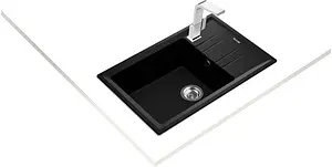 Мойка кухонная Teka Stone 60 S-TG 1B 1D черный металлик 115330031 Мойка кухонная Teka Stone 60 S-TG 1B 1D черный металлик 115330031, 4