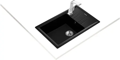 Мойка кухонная Teka Stone 60 S-TG 1B 1D черный металлик 115330031