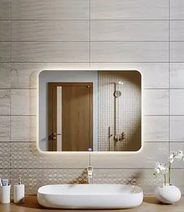 Зеркало с подсветкой Continent Demure Led 80 с подогревом белый ЗЛП634 Зеркало с подсветкой Continent Demure Led 80 с подогревом белый ЗЛП634, 3