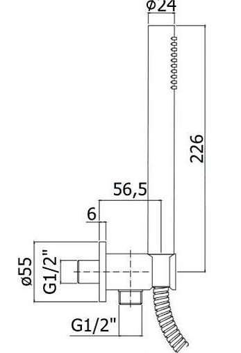 Душевой набор Paffoni Master чёрный матовый ZDUP094NO