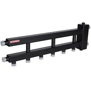 Распределительный коллектор 4 контура с гидрострелкой 1½"н x 1"н Rommer RDG-0060-014034 Распределительный коллектор 4 контура с гидрострелкой 1½"н x 1"н Rommer RDG-0060-014034, 1