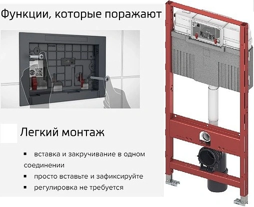 Инсталляция для подвесного унитаза TOTO Neorest Washlet (WC) AC 2.0/EW 2.0 TECEprofil 9300344