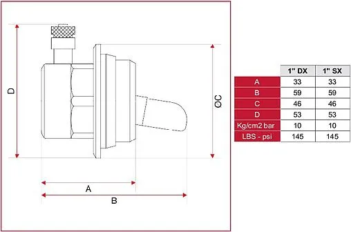 Воздухоотводчик автоматический 1&quot;н левый Itap 2990100S