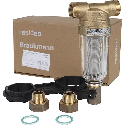 Фильтр тонкой очистки воды ½"н x ½"н Honeywell-Braukmann FF06-½"AA BRU HWLFIN350 Фильтр тонкой очистки воды ½"н x ½"н Honeywell-Braukmann FF06-½"AA BRU HWLFIN350