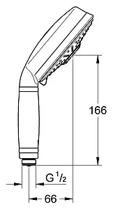 Лейка ручного душа Grohe Relexa Rustic 130 хром 27127000 Лейка ручного душа Grohe Relexa Rustic 130 хром 27127000, 2