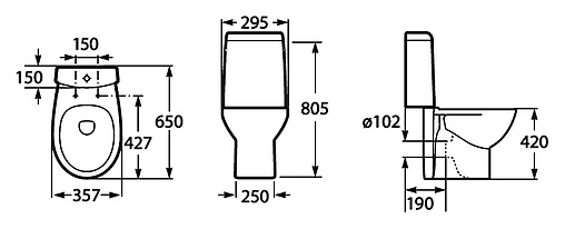 Унитаз-компакт Roca Victoria Nord белый 342ND7000+341ND0000