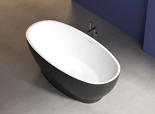 Ванна акриловая отдельностоящая Abber 165x80 AB9207B