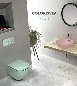 Унитаз подвесной безободковый ISVEA Infinity мятный 10NF02001SV-2T Унитаз подвесной безободковый ISVEA Infinity мятный 10NF02001SV-2T, 5