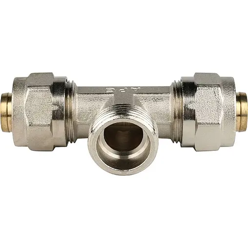 Тройник компрессионный переходной 20мм x ¾&quot;н x 20мм Stout SFS-0011-003420