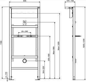 Инсталляция для писсуара Cersanit Aqua 63387 Инсталляция для писсуара Cersanit Aqua 63387, 2