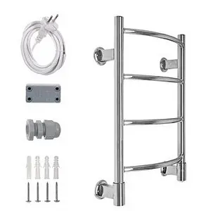 Полотенцесушитель электрический лесенка Energy H-G5 600х400 полированная сталь, 2