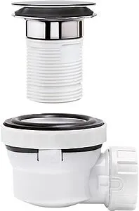 Сифон бутылочный компактный с выпуском Wirquin NANO 6.7 белый/хром 30724230 Сифон бутылочный компактный с выпуском Wirquin NANO 6.7 белый/хром 30724230, 5