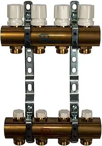 Группа коллекторная без расходомеров 4 отвода 1&quot;в/в x ¾&quot;ек Luxor CD 468/4 15552704, 1