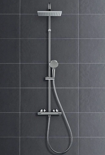 Душевая система с термостатом для душа Hansgrohe Vernis Shape 230 1jet хром 26286000