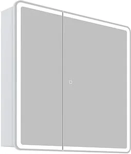 Шкаф-зеркало BelBagno 80x80 белый SPC-MAR-800/800-2A-LED-TCH, 3