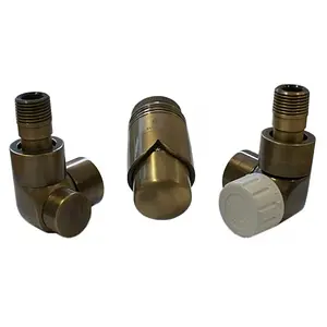 Комплект вентилей терморегулирующих осевых левых ½"н x ½"в латунь Schlosser Lux 603700084 Комплект вентилей терморегулирующих осевых левых ½"н x ½"в латунь Schlosser Lux 603700084, 1